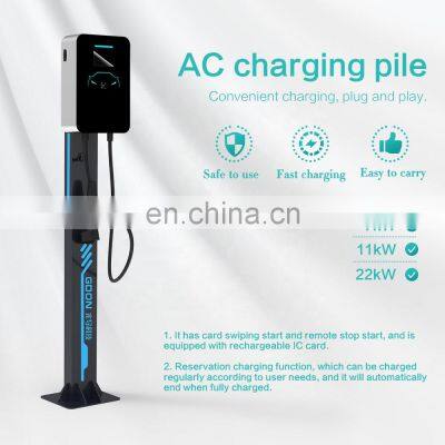 22KW Ac Car Charging Pile Level 3 7Kw Type 1 Cars Charger Point Wallbox Fast Electric Vehicle Ev Charging Station For Vehicles photo-3