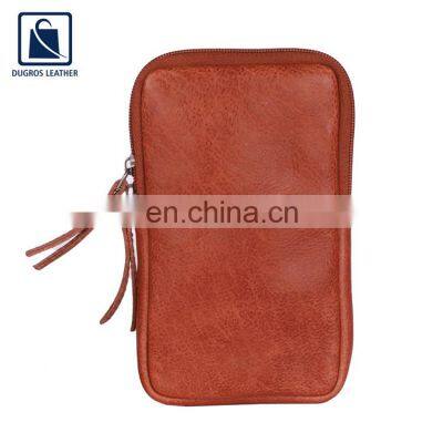 Leading Manufacturer of Top Quality Silver Antique Fitting and Swiss Cotton Lining Genuine Leather Phone Bag for Women photo-3