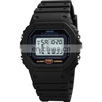 Wholesale watch Skmei 1628 support OEM custom logo watch manufacturer fashion casual men digital wristwatch