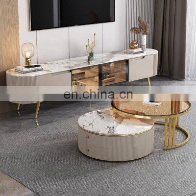 Luxury Square Coffee Tables Living Room Mdf Marble Coffee Table Living Room Furniture Modern Coffee Table Salon Furniture photo-3