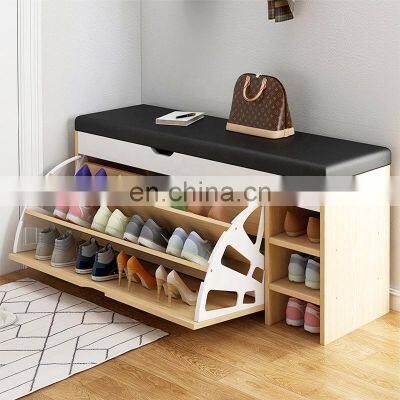 Nordic Wood Shoe Cabinet Shoe Racks Cabinet Storage Organizer photo-3