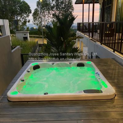 JOYEE Jacuzzi New Modern Air Bubble Massage Outdoor Spa Hot Tub