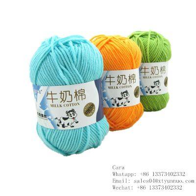 Soft Milk Cotton Yarn 3 Medium Weight DK 100 Grams Per Ball Hand Knitting Yarn