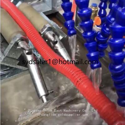 Hydraulic Spiral sheath tube production line / spiral winding strip tube making machine