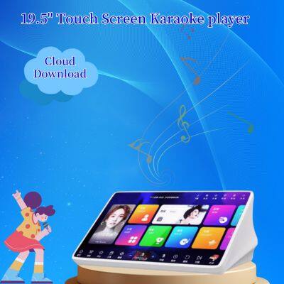 19.5'' Karaoke machine KTV touch screen,1TB HDD 20K Songs,Cloud Download,Android