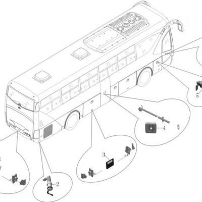 Other Performance Parts 8020-00170 China Bus ZK6119HE Logo Truck Parts Auto Number Plate photo-4