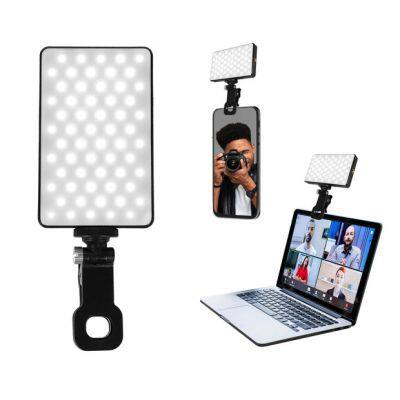 Selfie Ring Light, Rechargeable Portable Clip-on Selfie Fill Light with 28 LED for Cell Phone