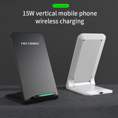 Free Foldable Phone Holder With Wireless Chargers 15W for IPhone 8 X Portable Charging Universal Desk Fast Wireless Charger photo-4