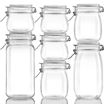 Airtight Glass Storage Jars With Metal Clips - Your Kitchen's New Best Friend!