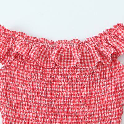 Summer New Women's Versatile Honeycomb Grid Elastic Collar Stacked Decoration photo-3