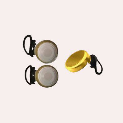 26mm Aluminum Ring Pull Cap With Plastic Handle Made by High Quality Materials photo-5