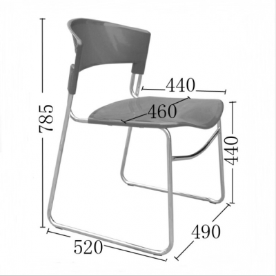 office plastic back chair simple chair office chair plastic writing chair plastic steel chair wholesale News chair