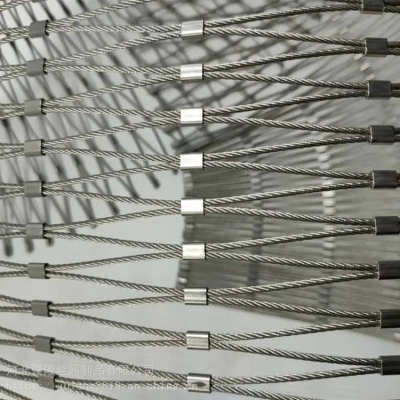 Plain Mesh Construction Flexible Cable Protective Wire Netting Stainless Steel Rope Factory