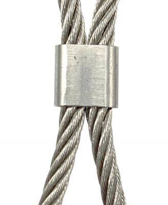 Wholesale Stainless Steel Rope Mesh Ferrule Type 7*7 7*19 Construction Fence Wire Woven Technique Cutting for Balustrades