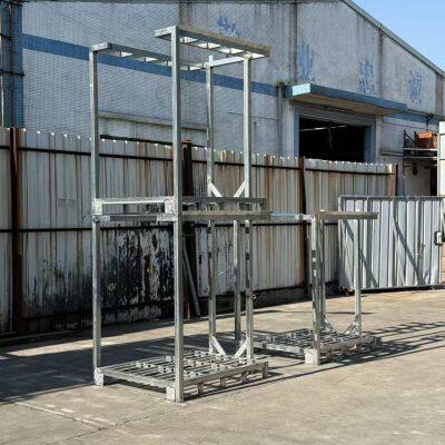 Антикоррозионный оцинкованный стальной складной стеллаж для хранения автомобильных деталей