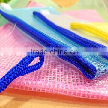 A3 A4 A5 A6 Colorful Grid Clear File Bag With Zipper photo-3