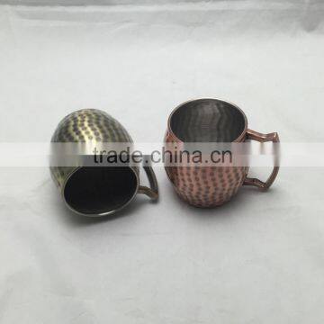 16OZ Hammered Copper Mugs Old Dutch Copper Hammered Moscow Mule Mug photo-2