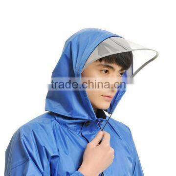 100% Waterproof Hood With a Brim Riding Reflective Raincoat photo-4