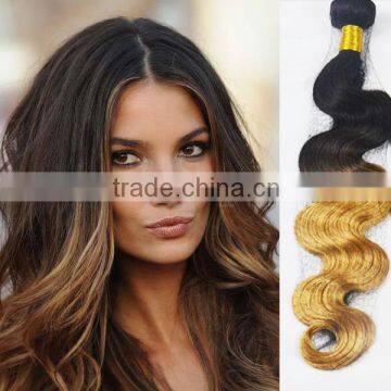 Body Wave Full Cuticle Two Tone 1b 27 Ombre Colours Wholesale Distributors Virgin Peruvian Hair 3 Bundles