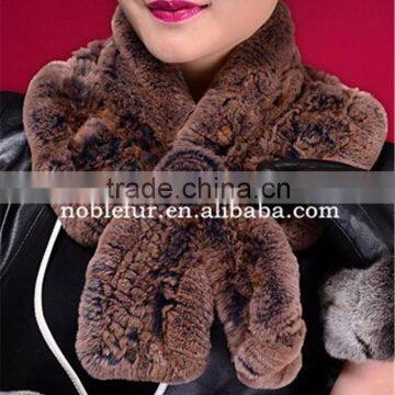 Luxury 2015 New Trends Fancy Rex Rabbit Fur Pompon Female Winter Neckerchief photo-6