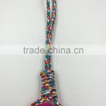 Pet Product Cotton Rope Rubber Ball Toy for Dog