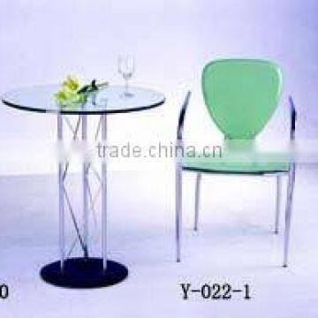 leather steel frame chair