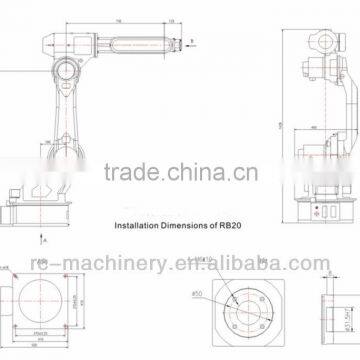 RB20 Manipulator 6-axis Educational Robotic Arm Price China photo-3