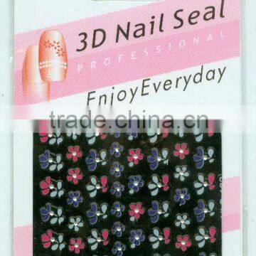 flower design of water nail sticker