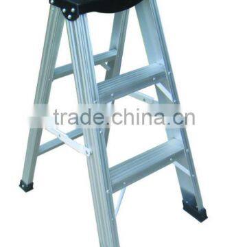 Aluminum Single Side Step Ladder with tray