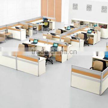 Modern Wooden Chinese manufacturer H shape office workstation design layout system(SZ-WSA101)