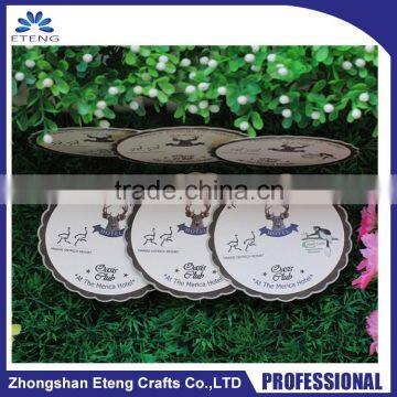 Fashion custom disposable paper coasters with absorbent function