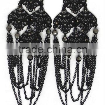 long style western chandelier earring