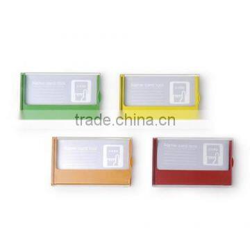 Super quality useful plastic ps name card tray box, plastic card folder