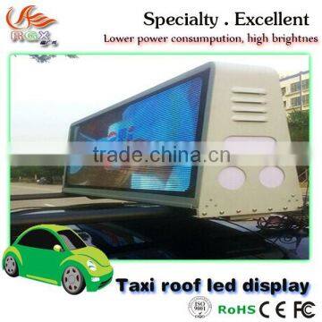 RGX New design Taxi LED top light box/taxi roof advertis, taxi roof advertis,Attractive and durable led taxi roof display screen