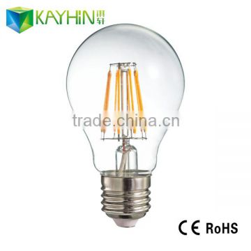 2015 new CE RoHS AC85-265V 2/4/6/8W led filament bulb