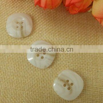 Square Shape Resin Faux Horn Button photo-5