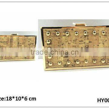 Elegant cork clutch bag