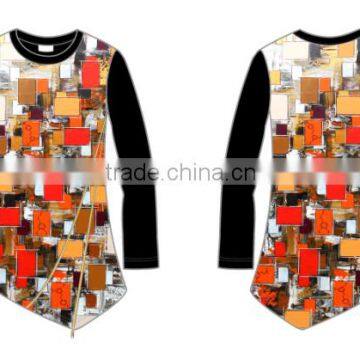 2016 new trending sublimation new style women t-shirts