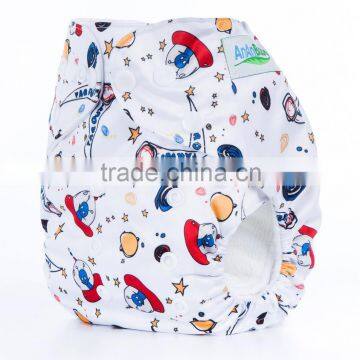 New Coming Printed One Size Waterproof Cheap Washable Diapers For Babies photo-2