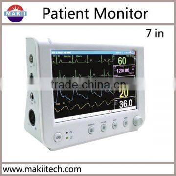 portable diagnosis 7 inch pulse oximeter patient monitor