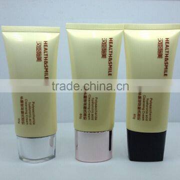 Empty Oval Shaped Plastic Packaging Tubes/Cosmetic Tubes Packing for Cleansing Cream