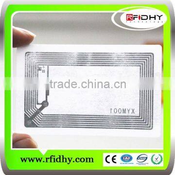 Customized rfid inlay/rfid wet inlay Ntag216 NFC 13.56MHZ inlay