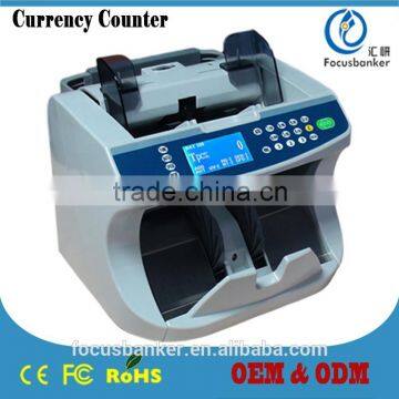 Heavy Duty Banknote Counter with UV MG DD(by width) & 3D (by length) Detection