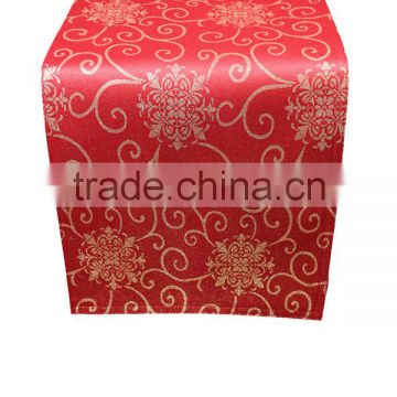 Fancy Design Polyester Dinning Jacquard Christmas Table Runner