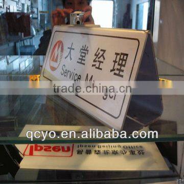 Hot sale! Guangdong acrylic sign holder for hotel