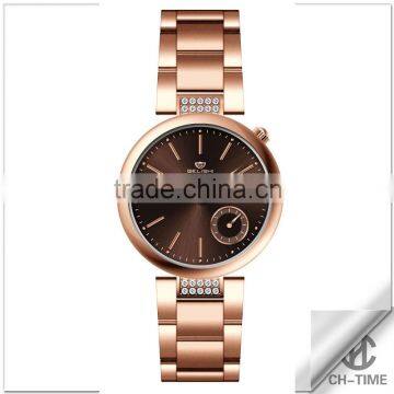 2016 stainless steel japanese movement women watch