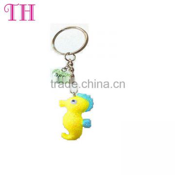 Christmas gift key chain glitter keychain for promotion