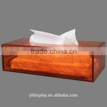 Custom-made Red Acrylic Tissue Box For Home and Hotel