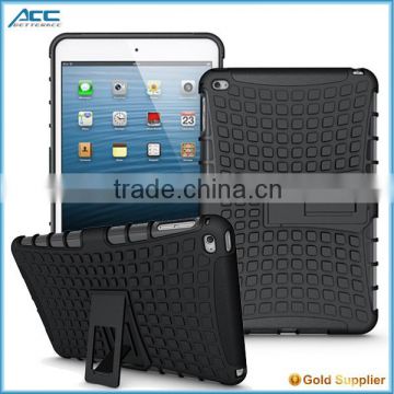 alibaba express 2015 new products, plastic and TPU tablet case with stander for iPad mini 4