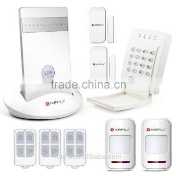 Newly Kerui gsm sms based security alarm system support four language APP&SMS Waring support security system